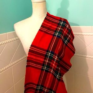 Red Plaid Scarf